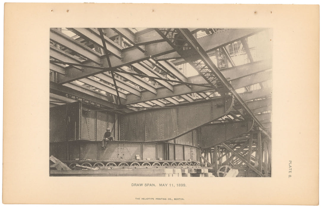 BTC Report 05 1899 Plate 08: Charlestown Bridge Draw Span, Boston, Massachusetts