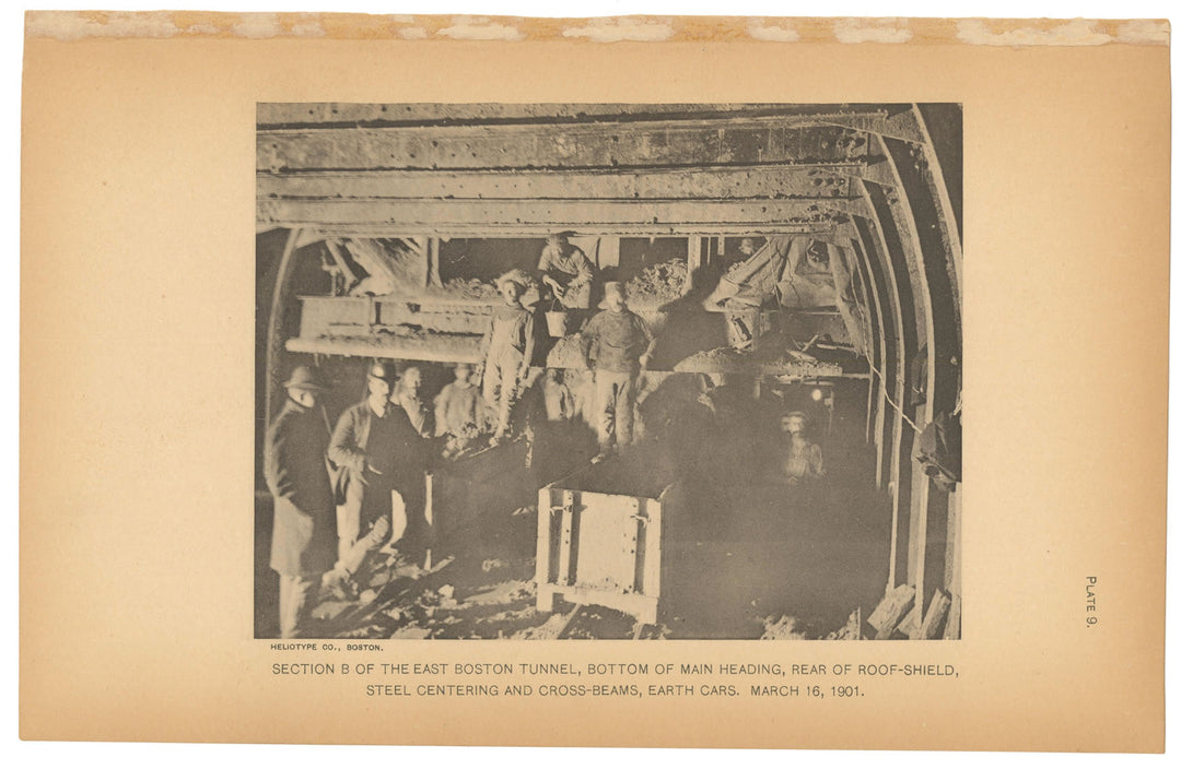 BTC Report 07 1901 Plate 09: East Boston Tunnel Main Heading (Massachusetts)