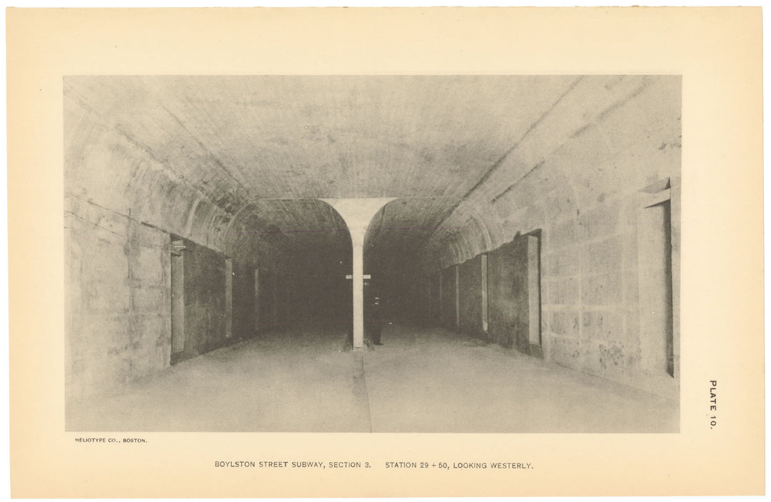 BTC Report 19 1913 Plate 10: Boylston Street Subway, View West