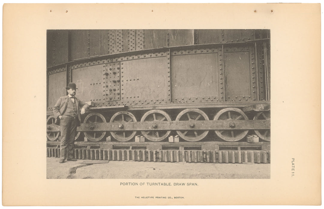 BTC Report 05 1899 Plate 11: Charlestown Bridge Turntable, Boston, Massachusetts