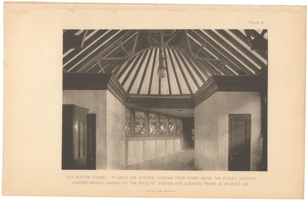 BTC Report 12 1906 Plate 14: Atlantic Avenue Station Bridge Interior