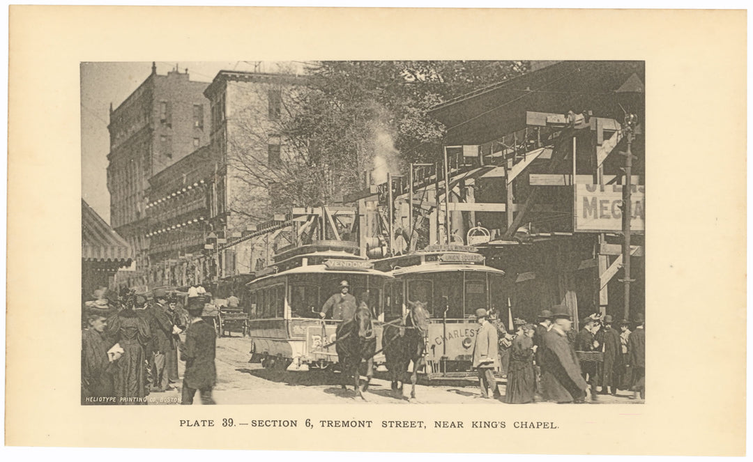 BTC Report 02 1896 Plate 39: Tremont Street, Boston, Massachusetts