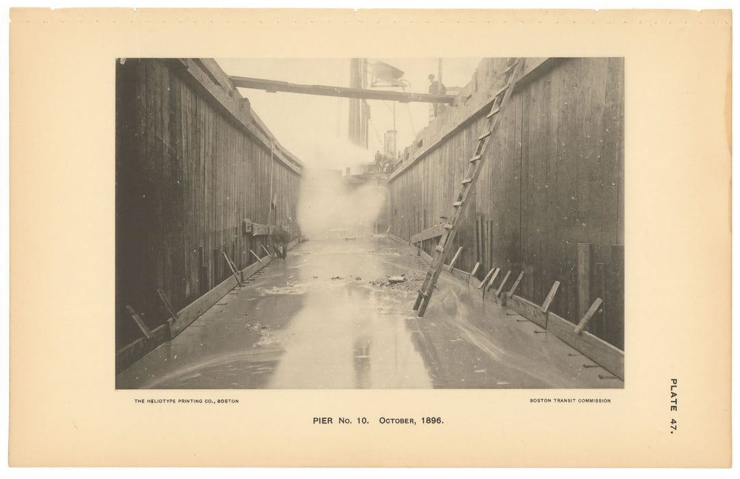BTC Report 03 1897 Plate 47: Charlestown Bridge Pier 10, Boston, Massachusetts