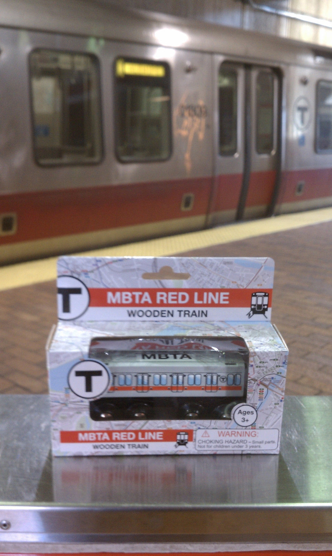 MBTA Red Line Wooden Toy Train – WardMaps LLC