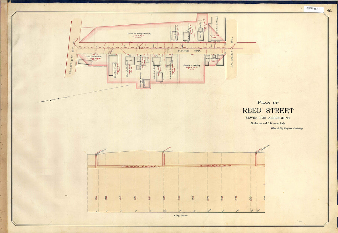 Cambridge, Massachusetts Sewers 14-41: Reed Street