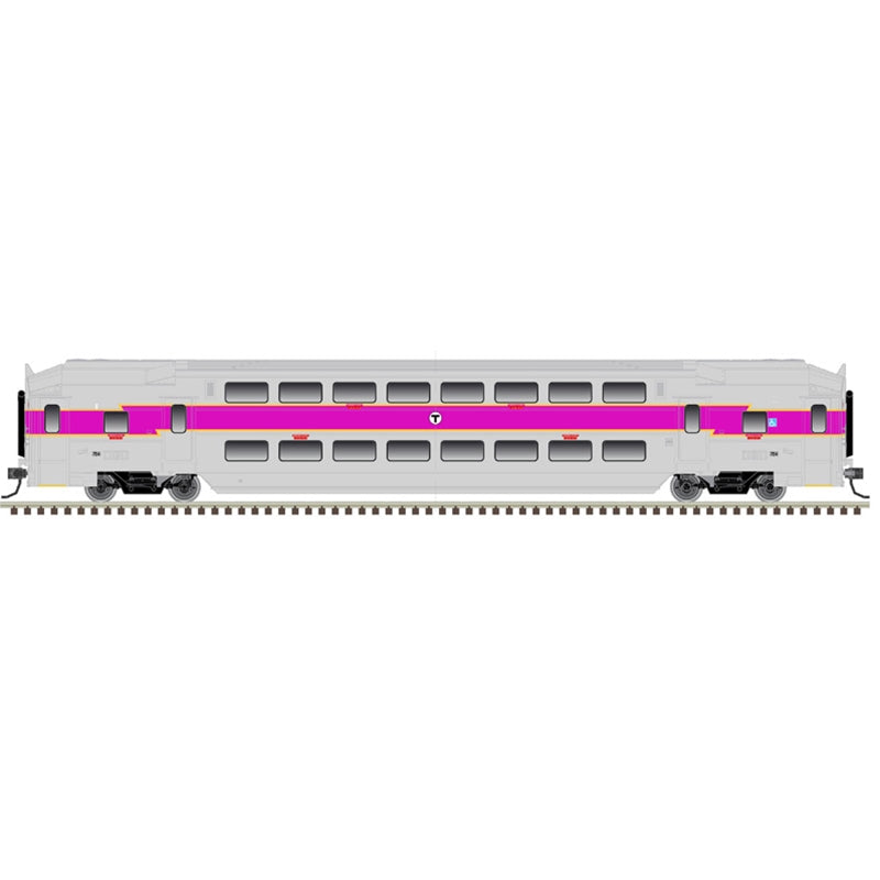 Boston MBTA N-Scale Multi-Level Coach Trailer #754