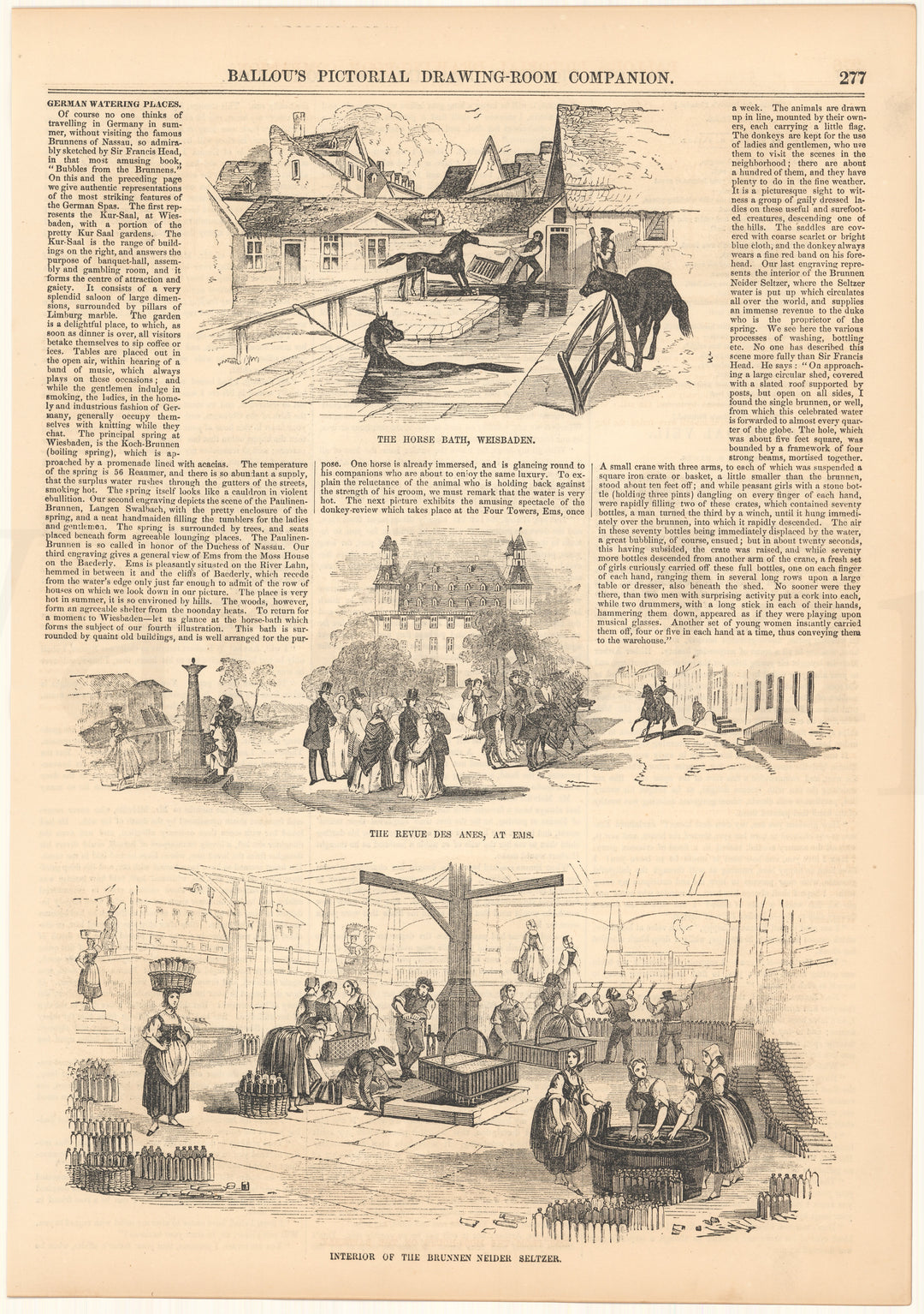 Ballou's Pictorial 1856: Wiesbaden, Germany