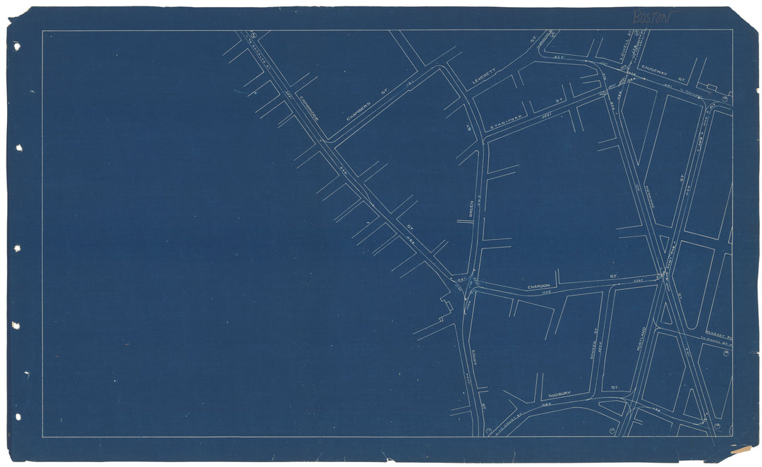West End Track Milage Map 1892 Plate 18: Boston, Massachusetts