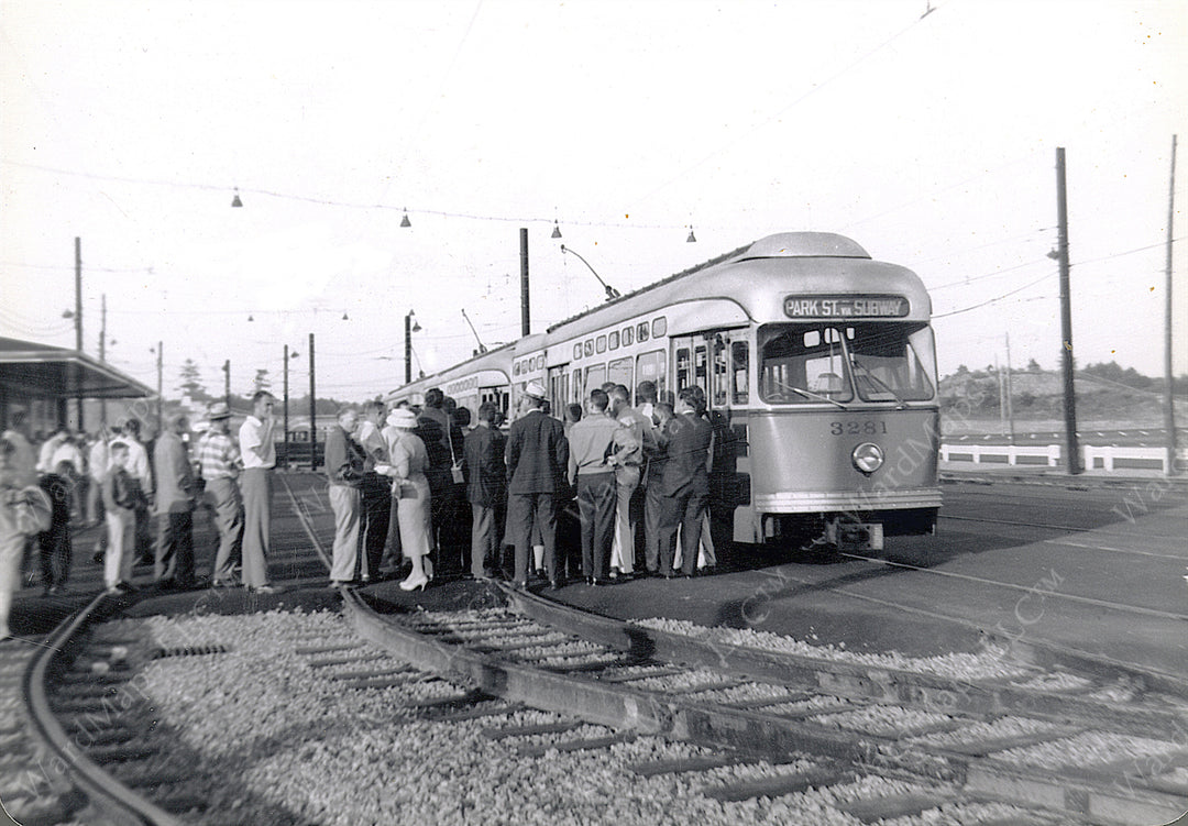 Riverside Terminal, First Day of Service, Newton, Massachusetts, July 4, 1959