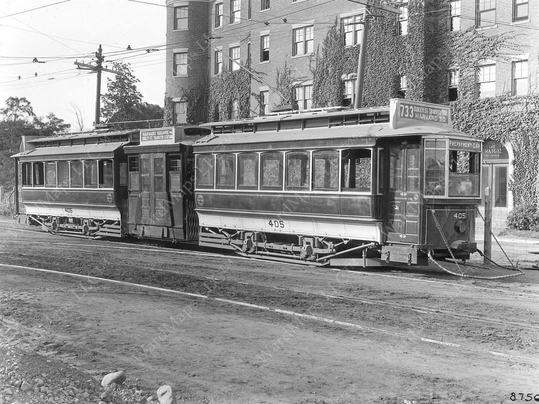 Boston Elevated Railway Co. Articulated Streetcar, Cambridge, Massachusetts 1912