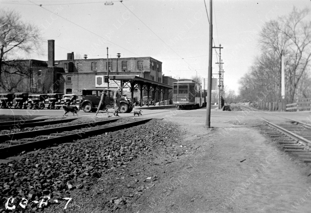 Central Avenue Streetcar Station, Milton, Massachusetts 1932