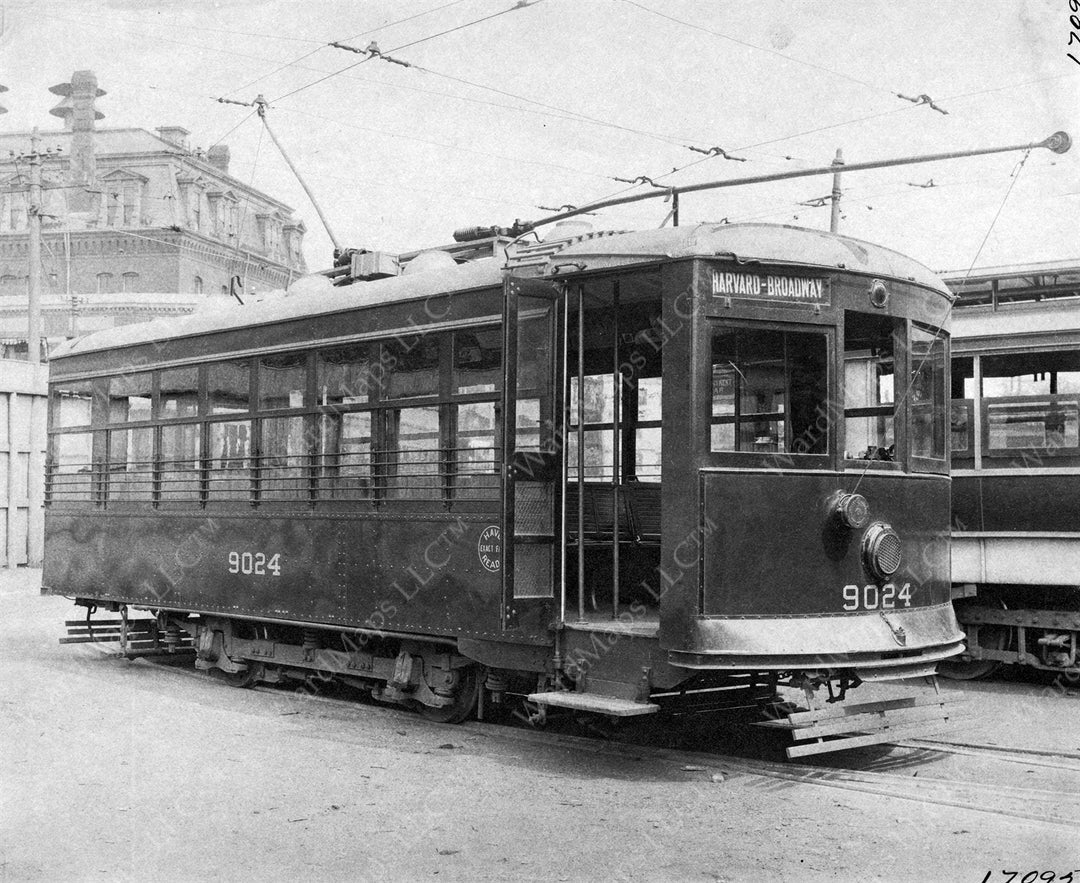 Boston Elevated Railway Co. Birney Streetcar #9024 August 2, 1920