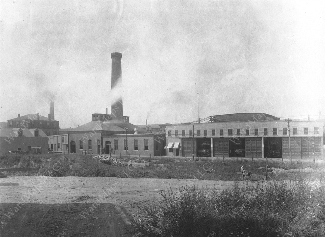Allston Power Station and Car House, Boston, Massachusetts Circa 1890