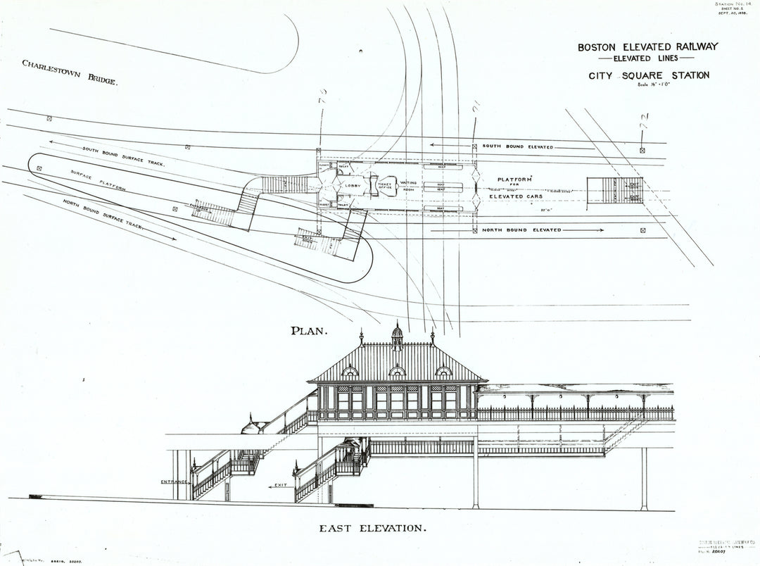 City Square Station, Charlestown Massachusetts, 1898