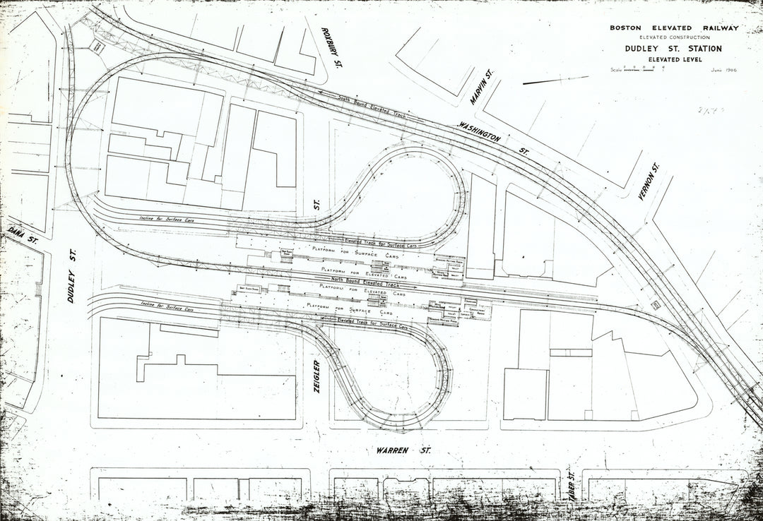 Dudley Street Terminal, Elevated Level, Roxbury, Massachusetts 1906