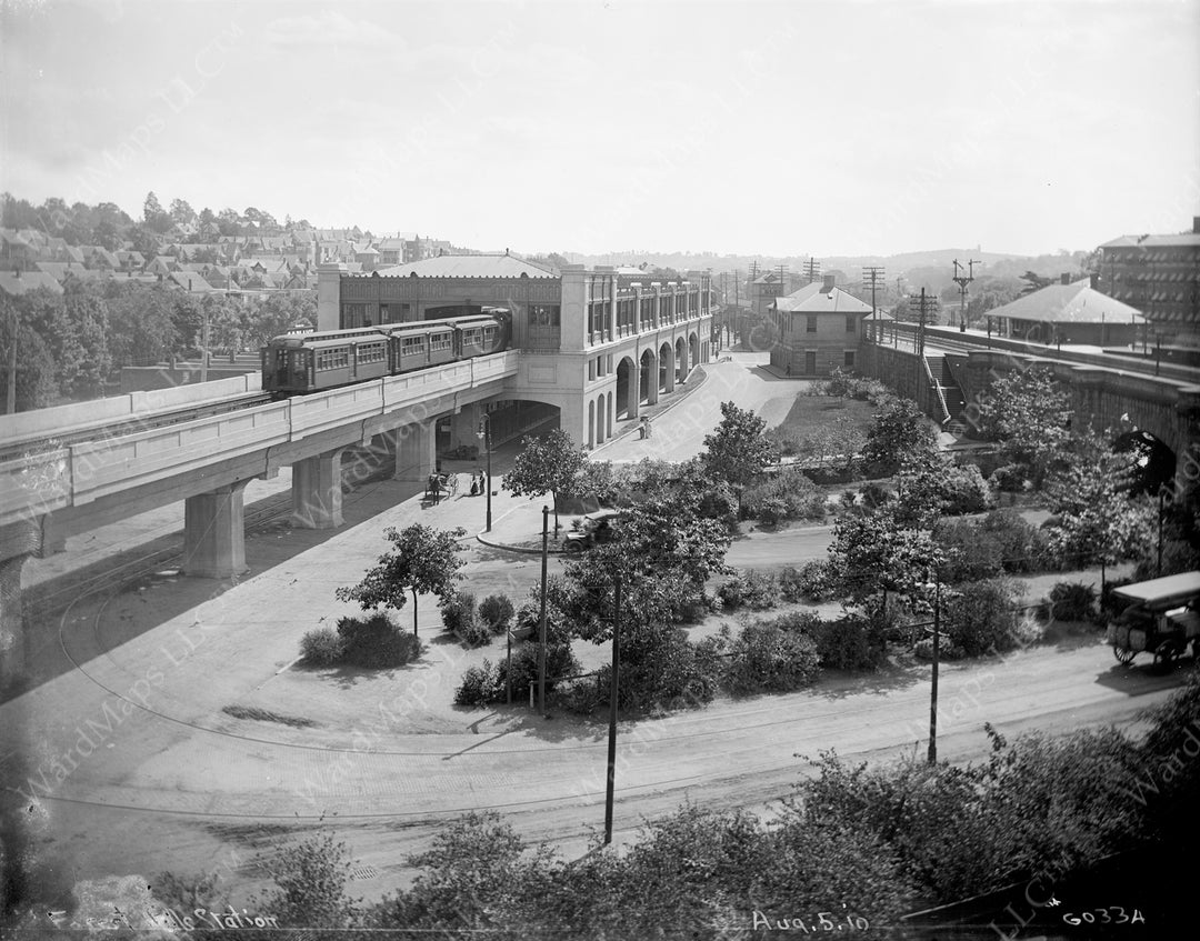 Forest Hills Stations, Boston, Massachusetts, August 5, 1910