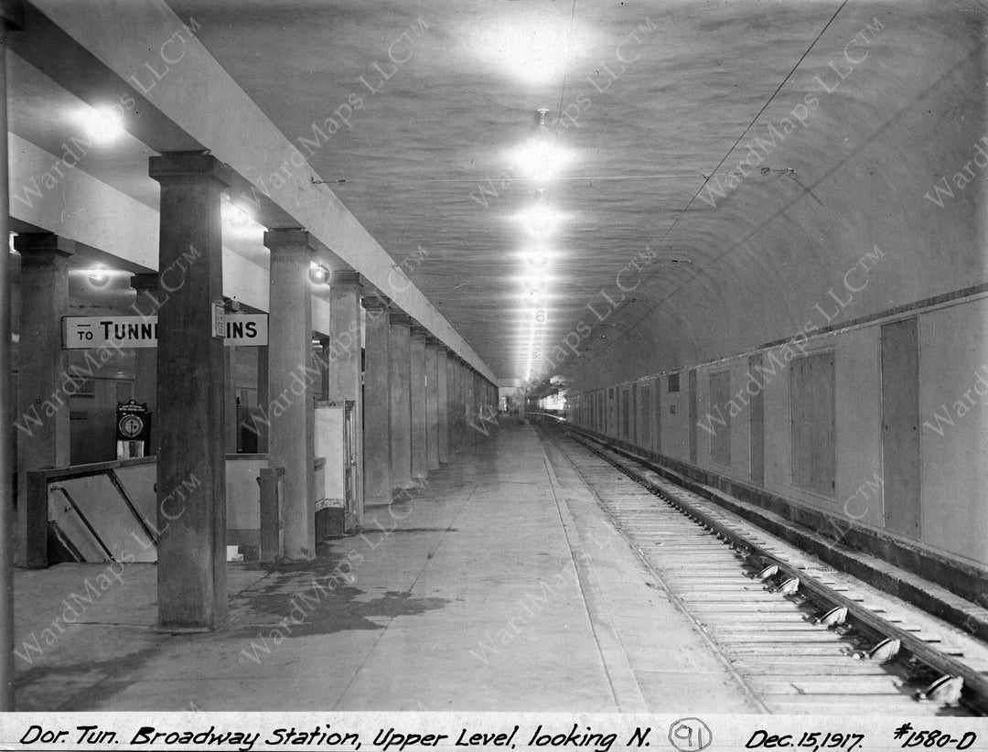 Broadway Station Interior, South Boston, Massachusetts, December 15, 1917