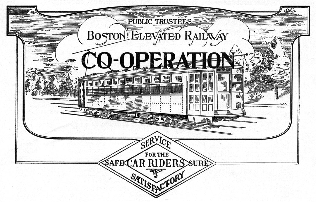 Boston Elevated Railway Co. "Co-operation" Masthead 1925