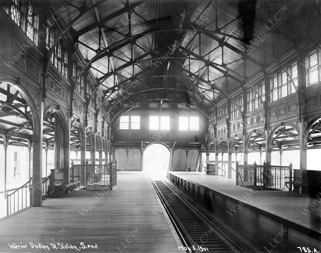 Dudley Terminal Rapid Transit Train Hall, Roxbury, Massachusetts, May 3, 1901