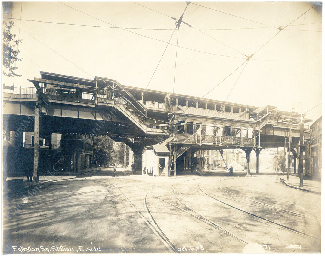 Egleston Square Station, Roxbury, Massachusetts, October 23, 1908