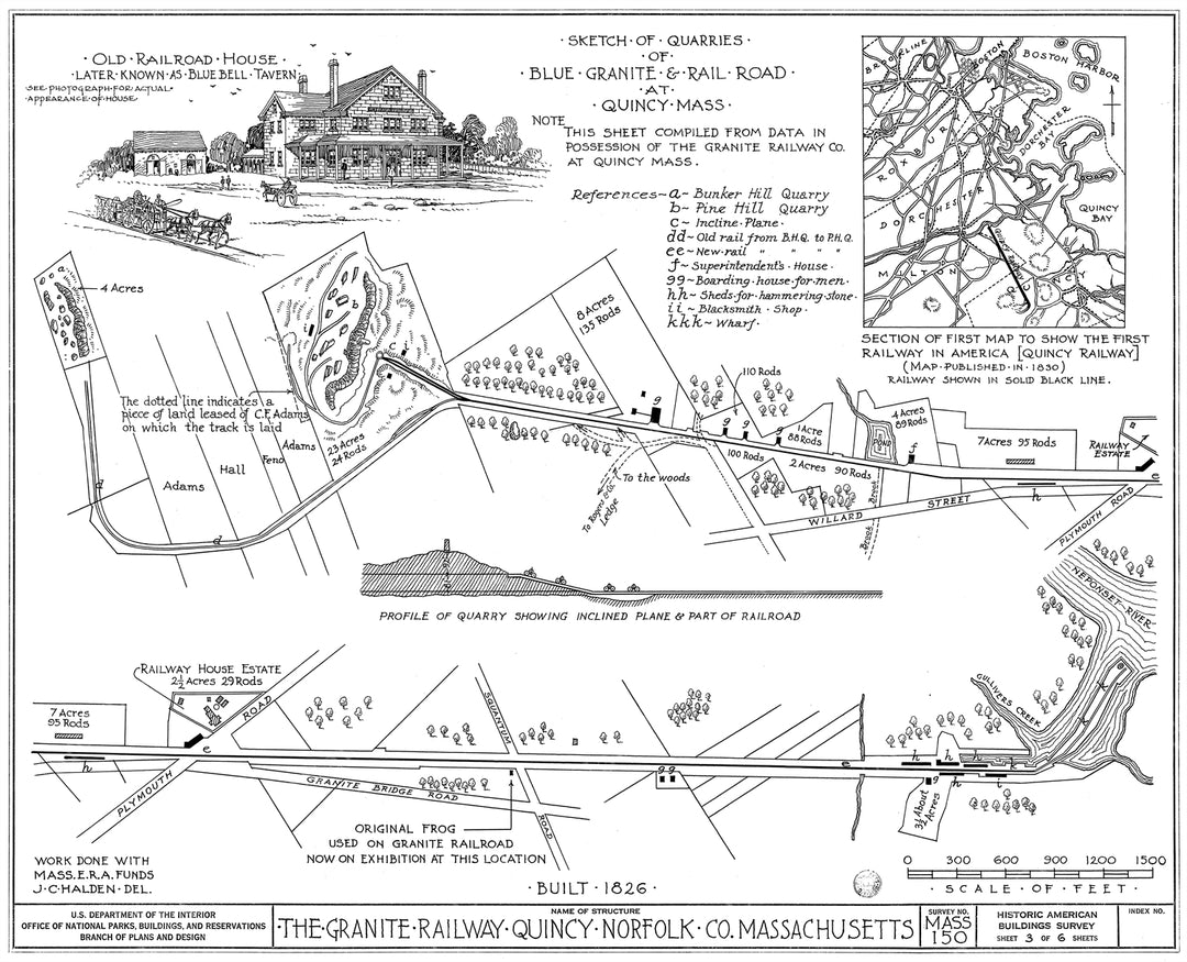 Granite Railway, Quincy, Massachusetts 1934