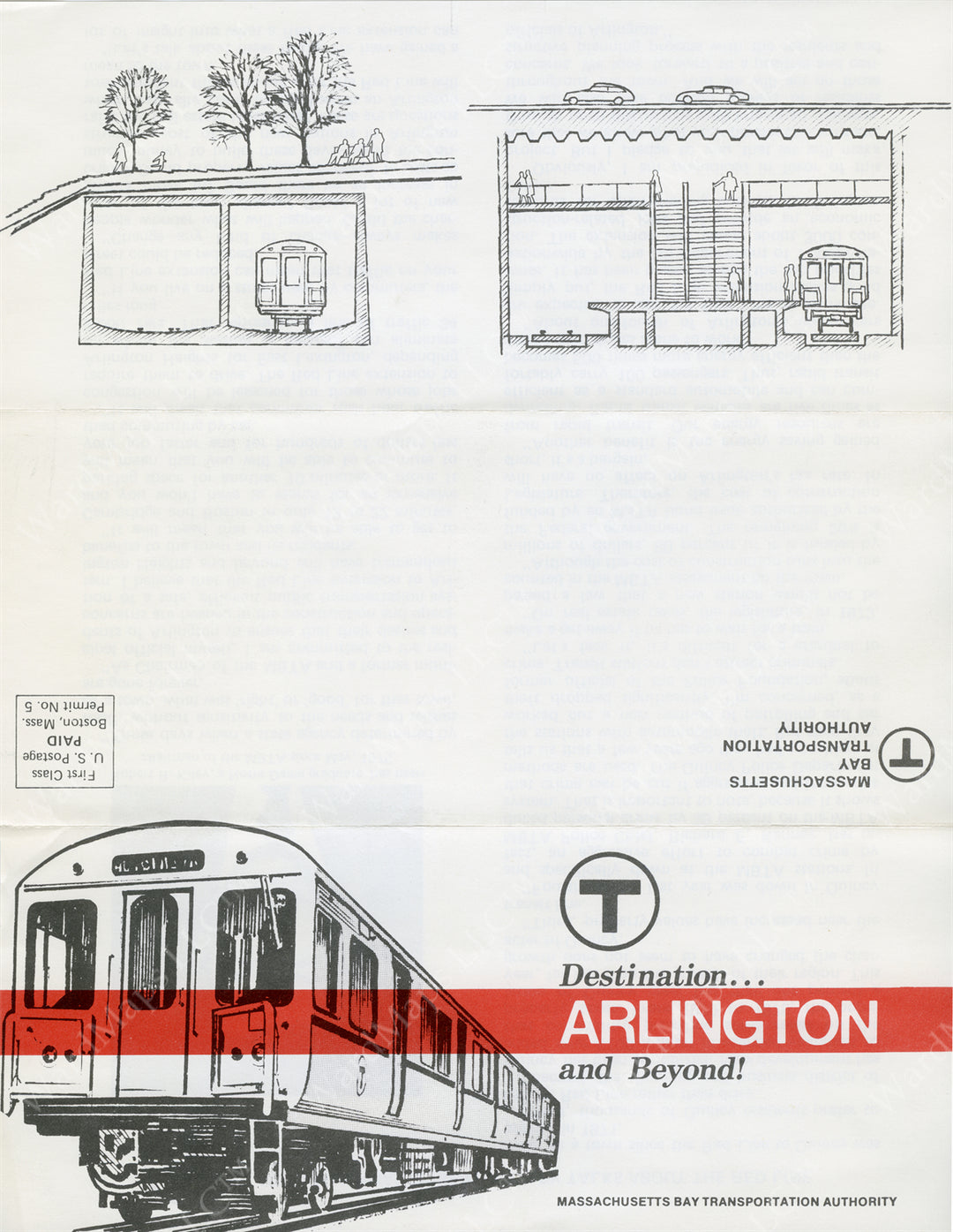 MBTA Red Line to Arlington, Massachusetts and Beyond, Early 1970s