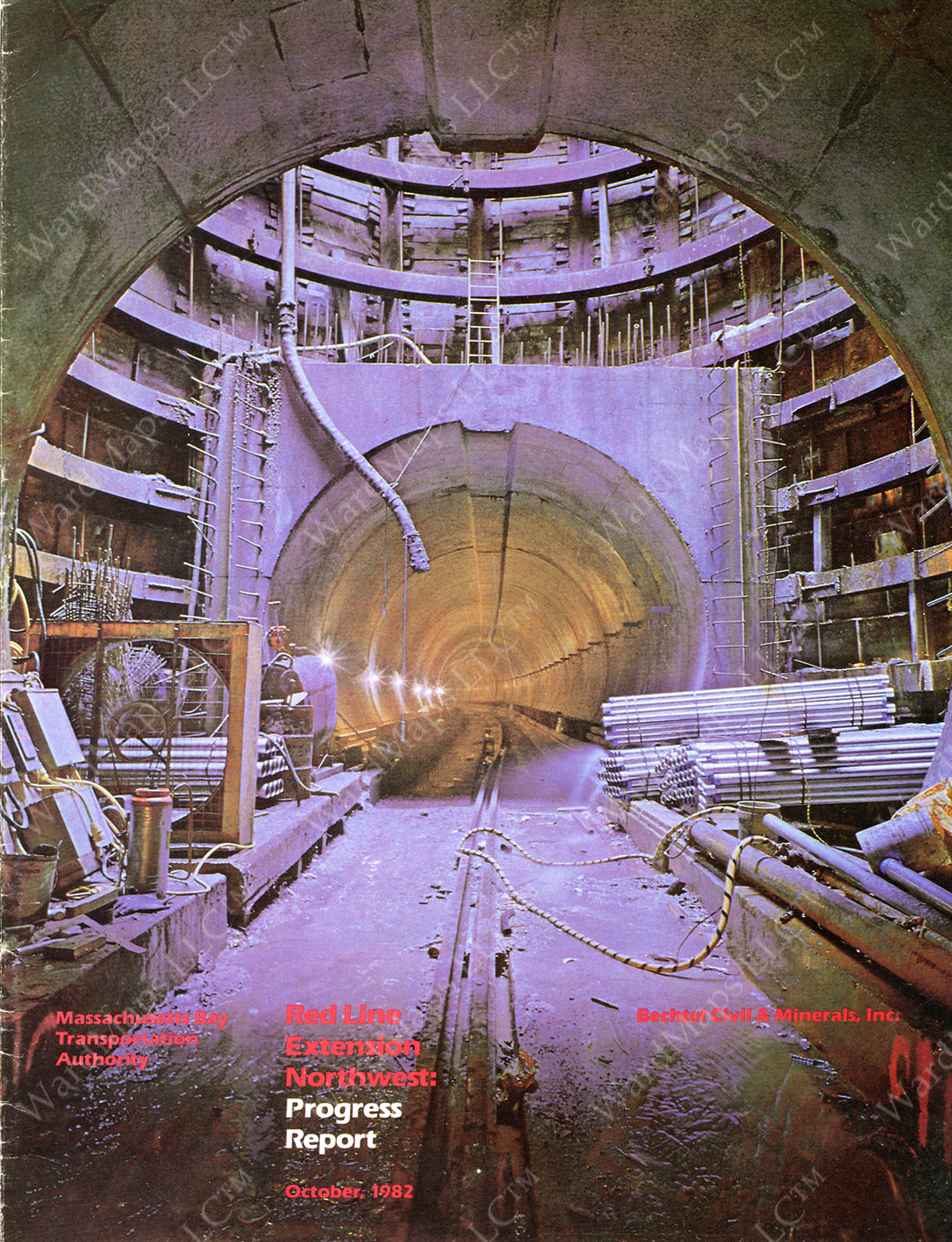 Red Line Northwest Extension Progress Report (Cambridge, Massachusetts) October 1982