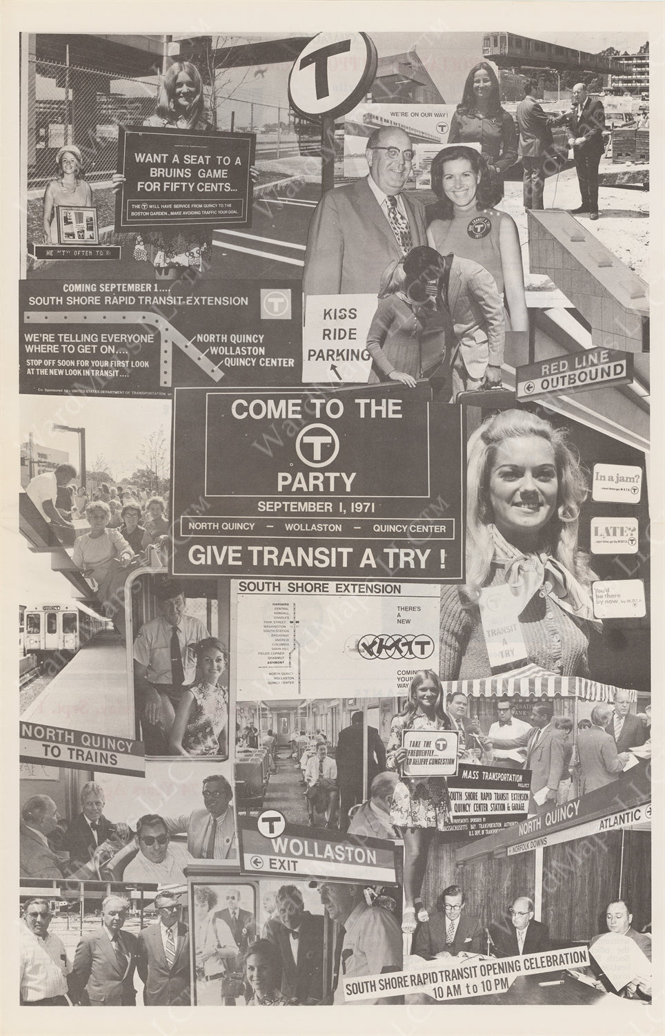 MBTA Commuter Magazine 1971: Welcome to the Red Line T Party
