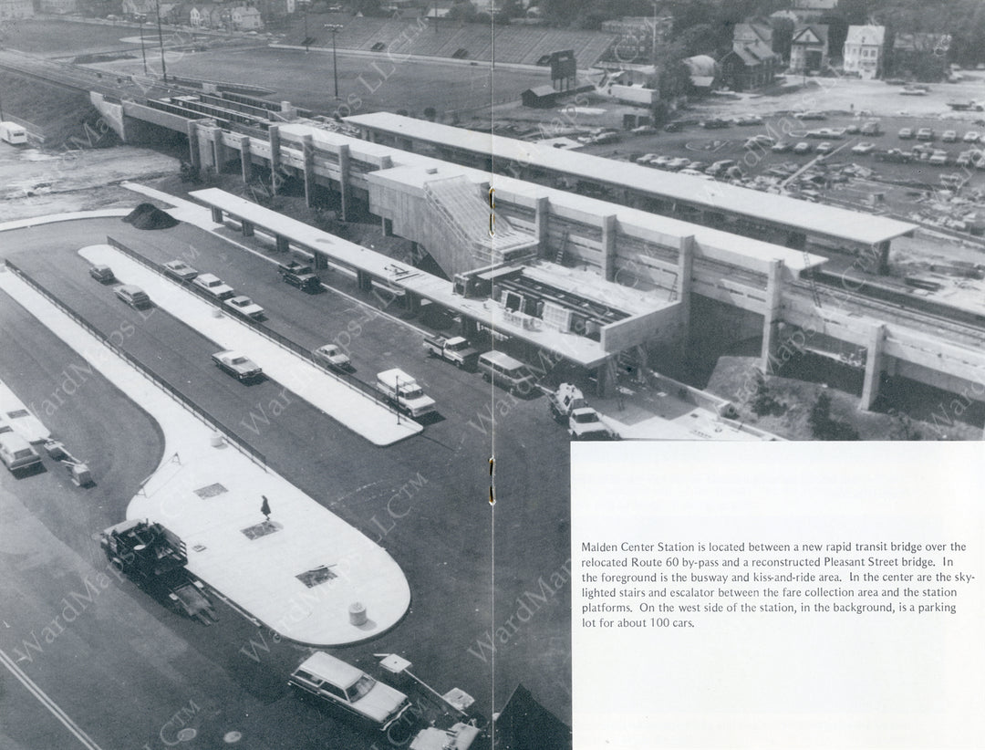MBTA Malden Center Orange Line Station Opening Brochure 1975