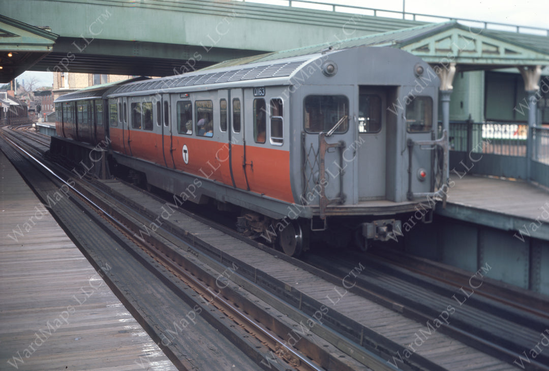 Orange Line Train at City Square Station, Charlestown, Massachusetts, September 14, 1972