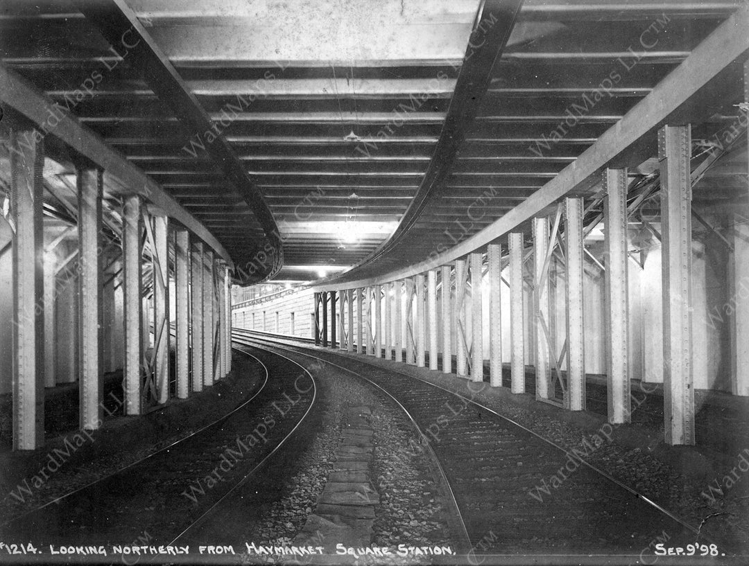 Northern End of the Subway, Boston, Massachusetts, September 9, 1898