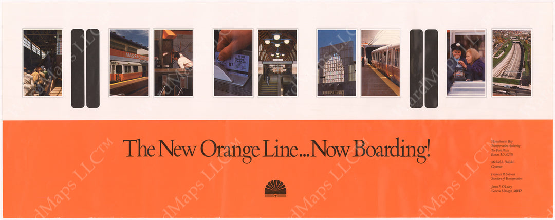 MBTA Orange Line Southwest Corridor (Boston, Massachusetts) Poster 1987