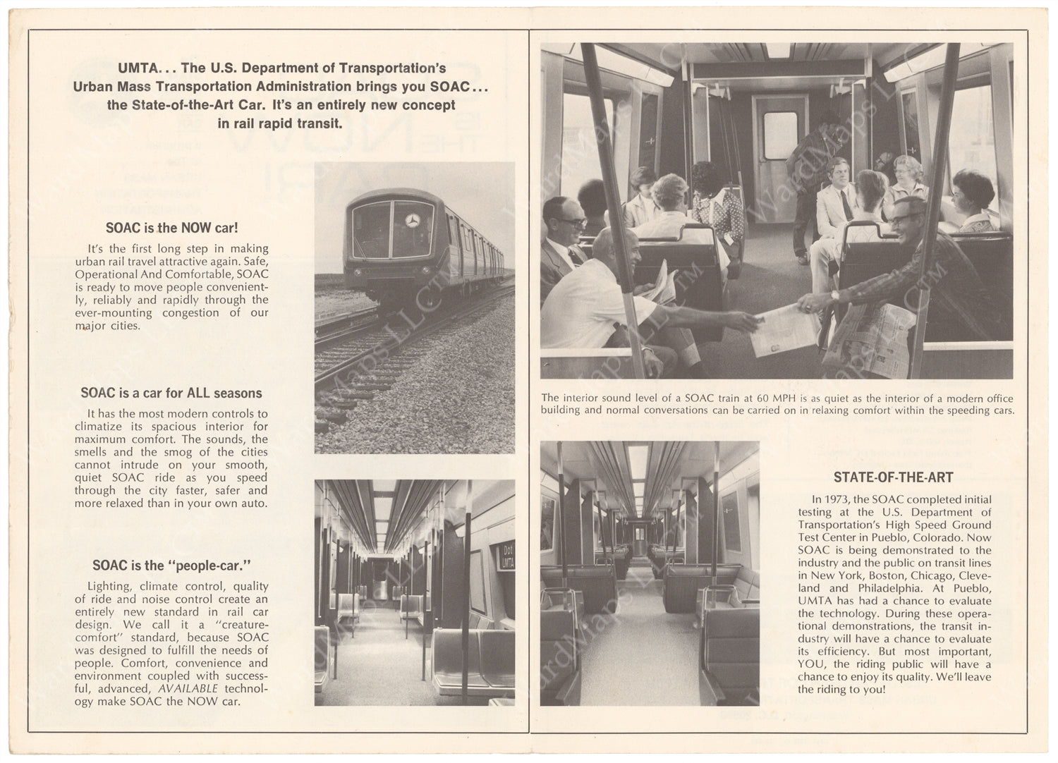 “SOAC is the Now Car!” Brochure 1974 (Side B) – WardMaps LLC