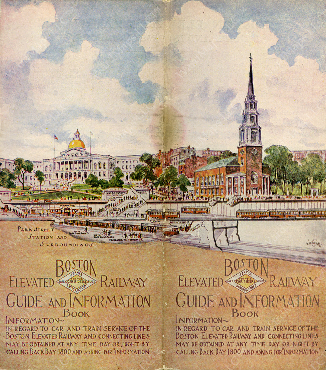 Boston Elevated Railway Co. Guide Cover, 1930