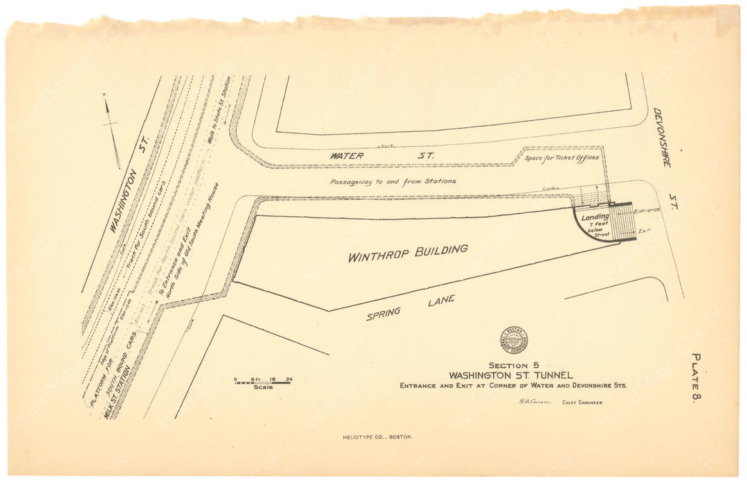 BTC Report 12 1906 Plate 08: Milk Station, Devonshire Street Entrance