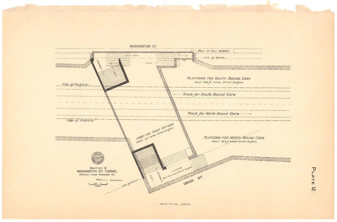 BTC Report 12 1906 Plate 12: Friend / Union Station Plan