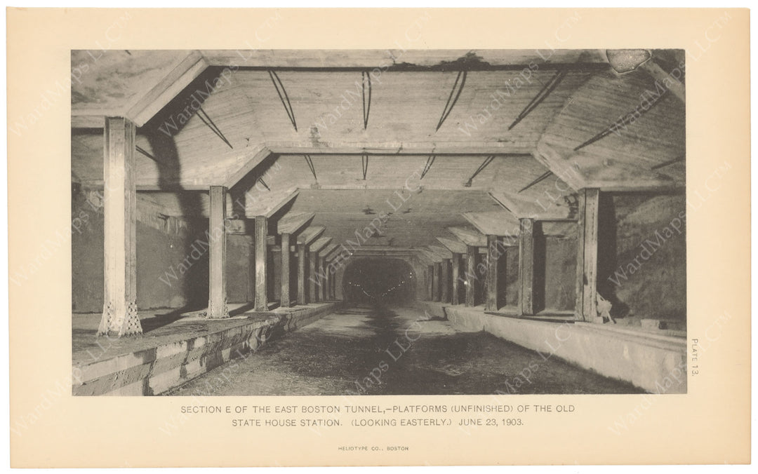 BTC Report 09 1903 Plate 13: Devonshire Street Station Construction