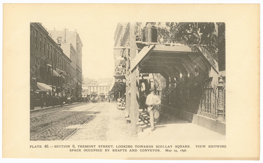 BTC Report 02 1896 Plate 40: Tremont Street, Boston, Massachusetts