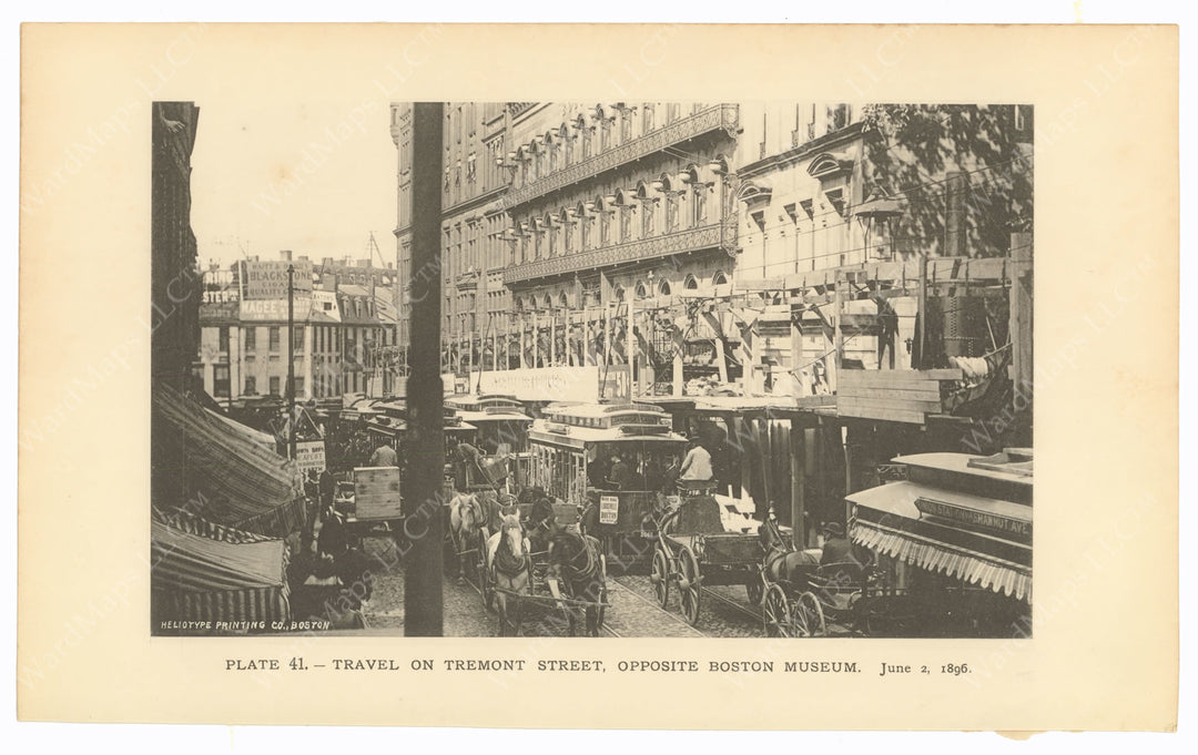 BTC Report 02 1896 Plate 41: Tremont Street, Boston, Massachusetts