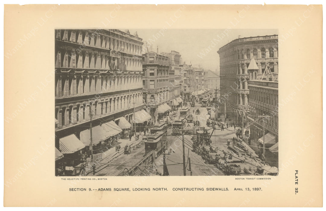 BTC Report 03 1897 Plate 32: Adams Square, Boston, Massachusetts