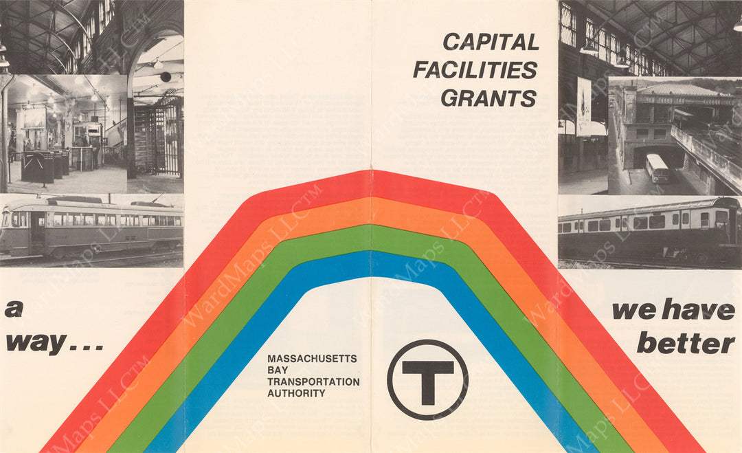 MBTA "We Have A Better Way" Brochure Cover 1972
