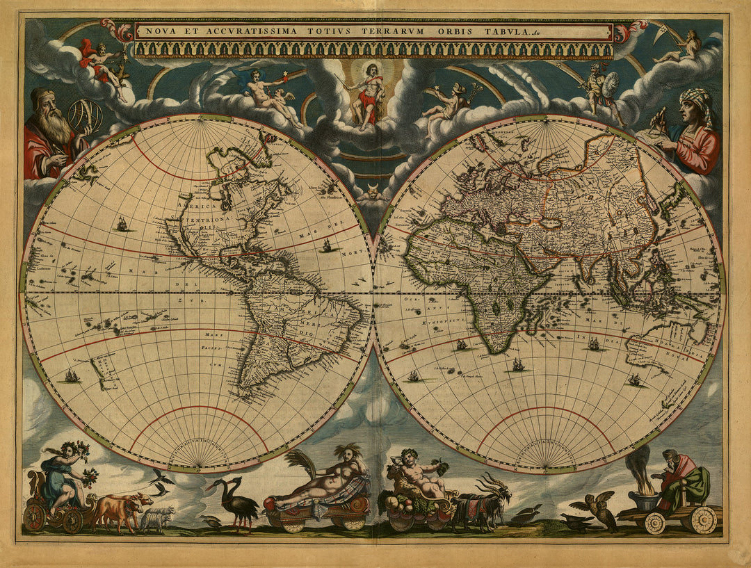 World Hemispheres 1664