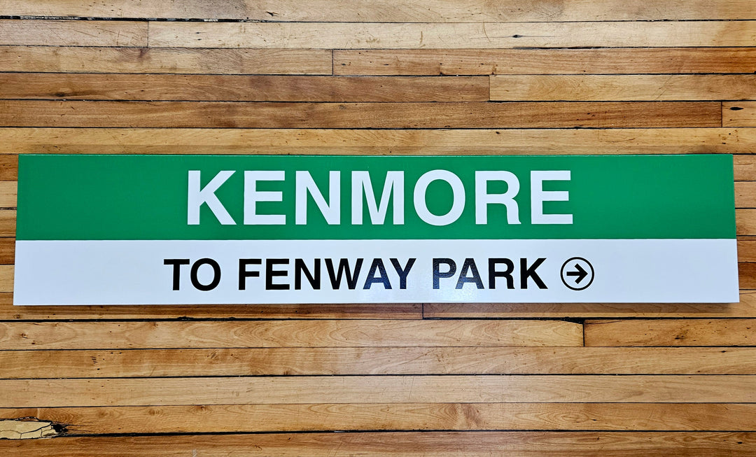 Boston MBTA Green Line Replica Metal Station Signs (58")