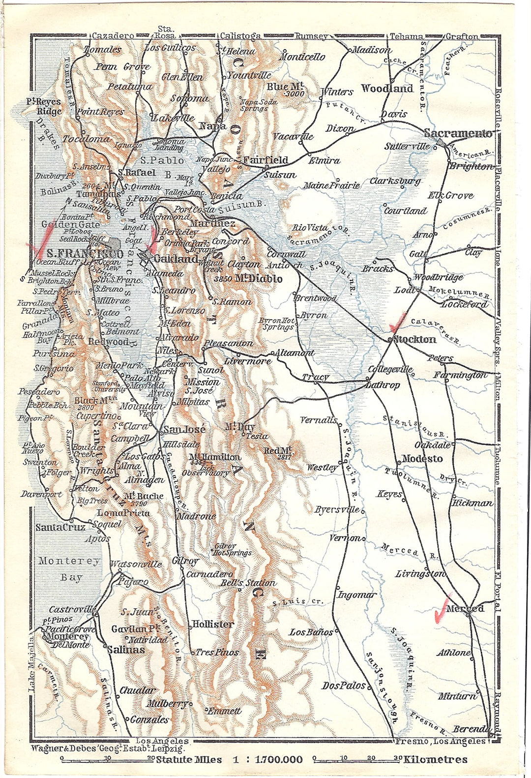 San Francisco Bay Area, California 1909