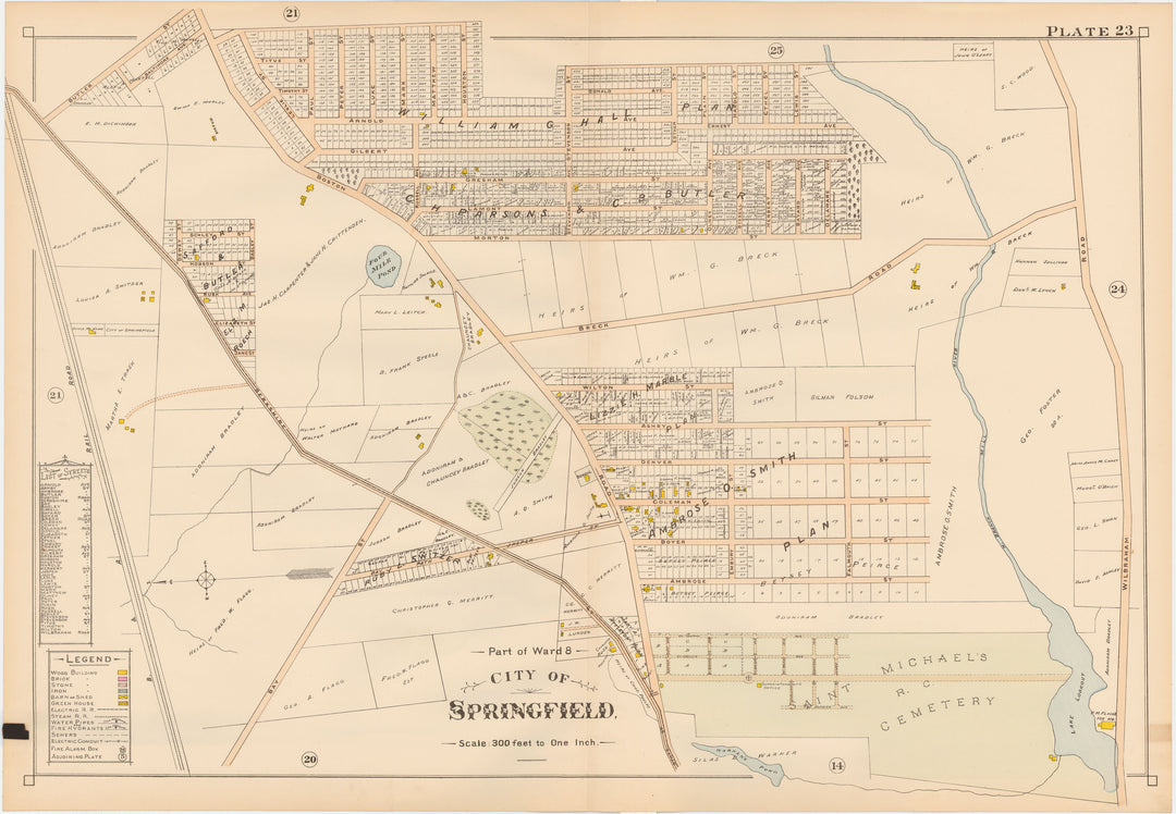 Springfield, Massachusetts 1899 Plate 023