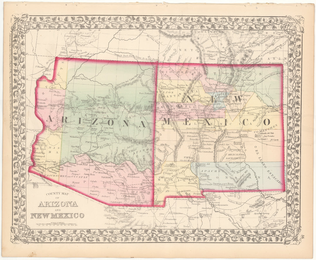 Arizona and New Mexico 1875