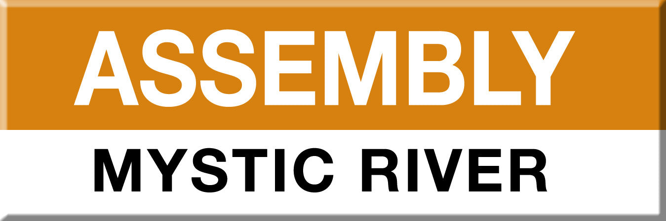 Orange Line Station Magnet: Assembly; Mystic River