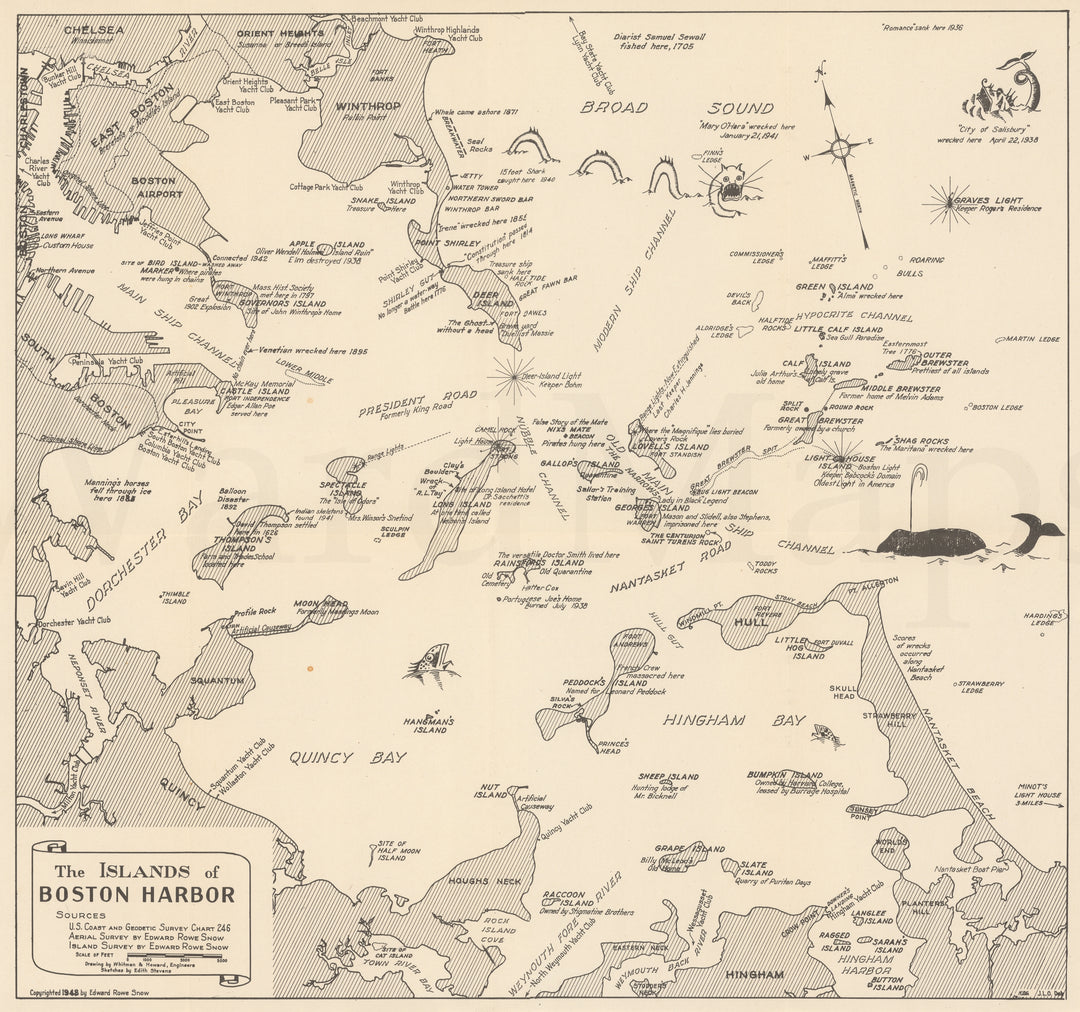 Boston Harbor Islands, Massachusetts 1948 (Ver. 1)