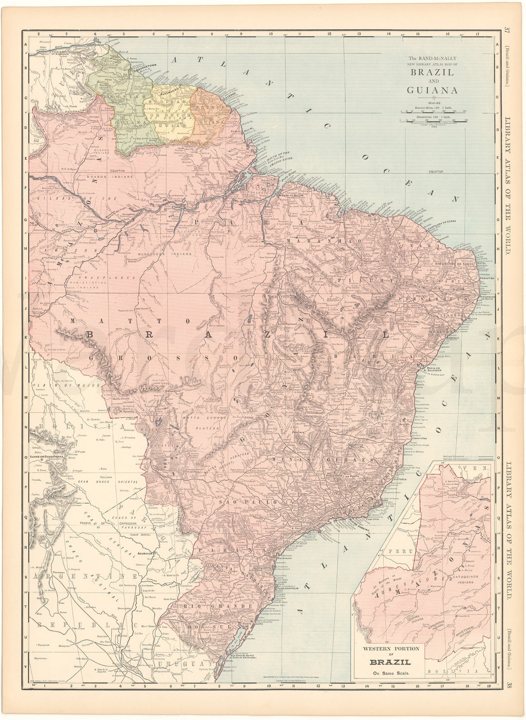 Brazil and Guiana 1912