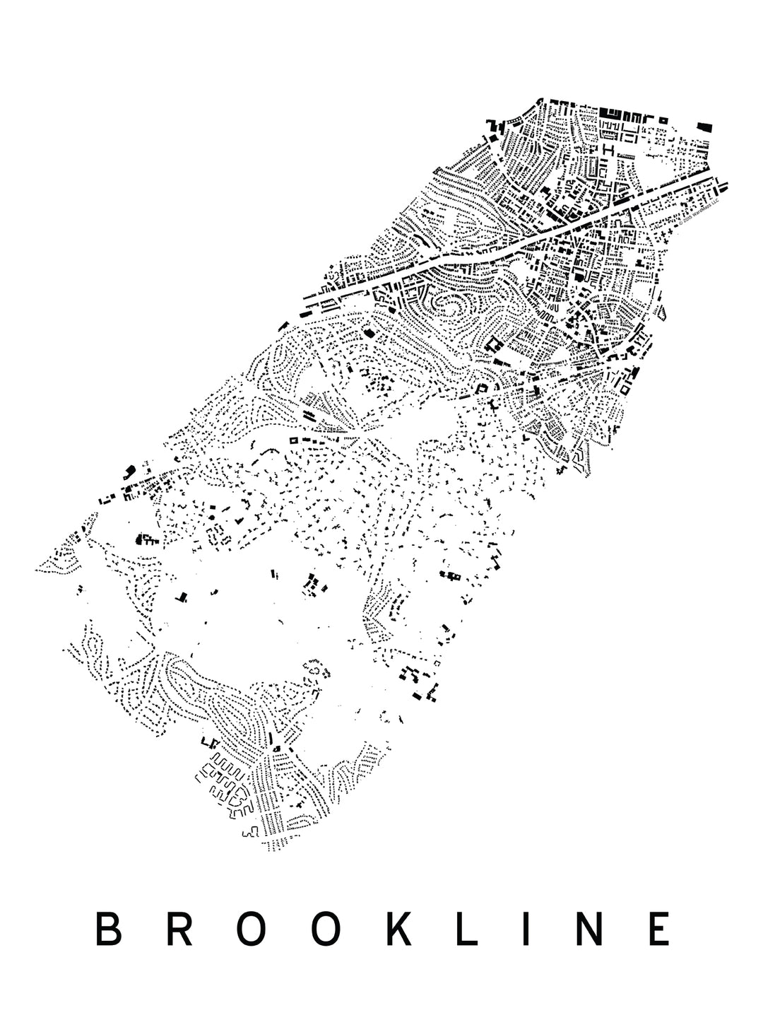 Brookline City Plan Print